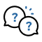 אייקון בלון עם סימן שאלה Bubble Icon with a Question Mark